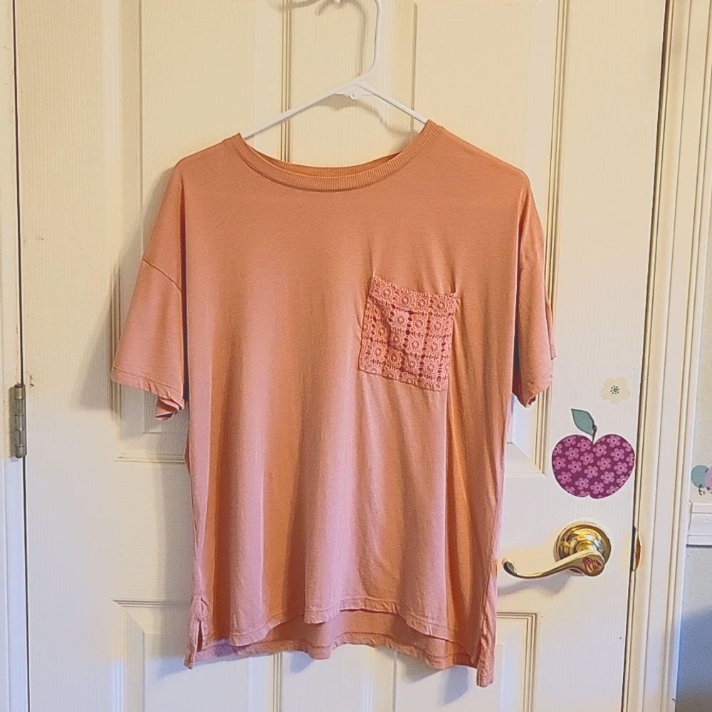 M - Light Pink/Coral T-Shirt